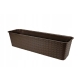 DONICZKA SKRZYNKA BALKONOWA RATTAN 60cm BRĄZ