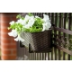 DONICZKA SKRZYNKA BALKONOWA RATTAN 60cm BRĄZ