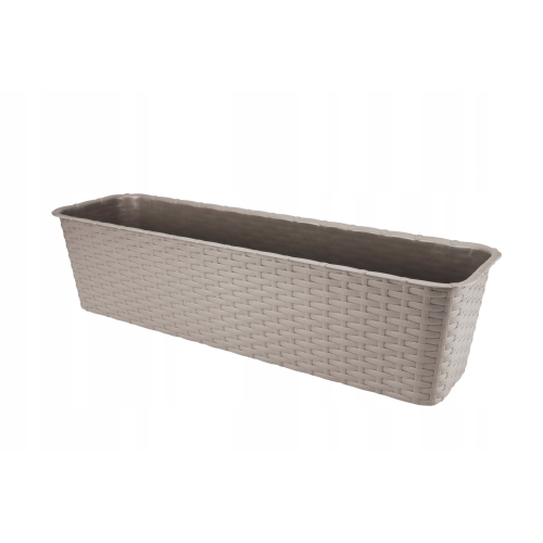 DONICZKA SKRZYNKA BALKONOWA RATTAN 60cm KARMEL