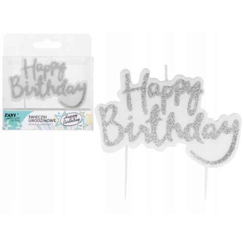 ŚWIECZKA URODZINOWA HAPPY BIRTHDAY wz4