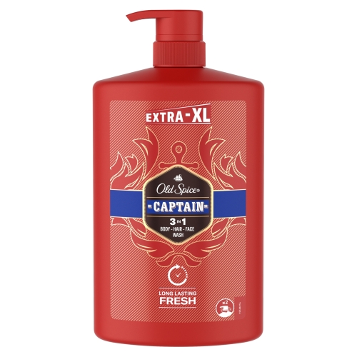 OLD SPICE CAPITAN ŻEL MEN 3w1 CIAŁO WŁOSY TWARZ EXTRA XL 1000ml