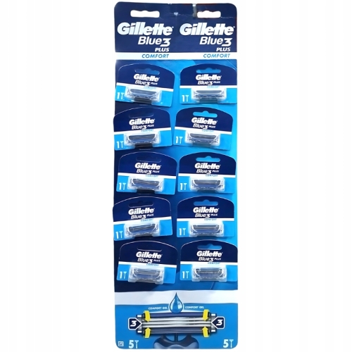GILLETTE BLUE3 PLUS COMFORT MASZYNKI JEDNORAZOWE DO GOLENIA 10szt
