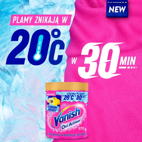 VANISH OXI ACTION KOLOR ODPLAMIACZ PUSZKA 970g