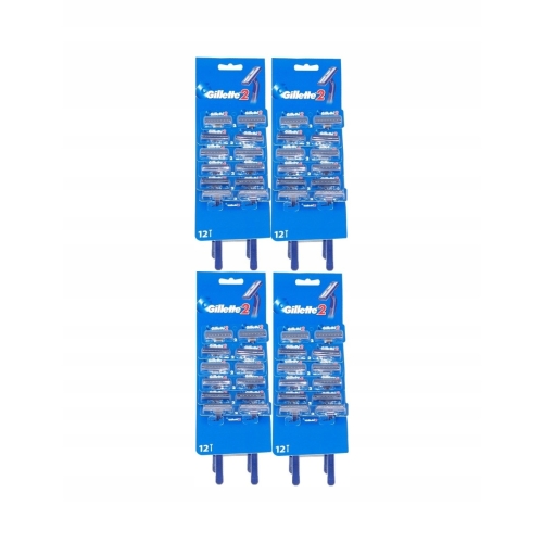 GILLETTE 2 MASZYNKI JEDNORAZOWE DO GOLENIA 2x12szt