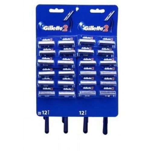 GILLETTE 2 MASZYNKI JEDNORAZOWE DO GOLENIA 2x12szt