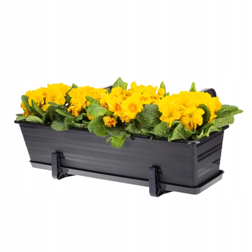 DONICZKA BALKONOWA PODSTAWKA UCHWYTY ZESTAW DRACO 60cm antracyt