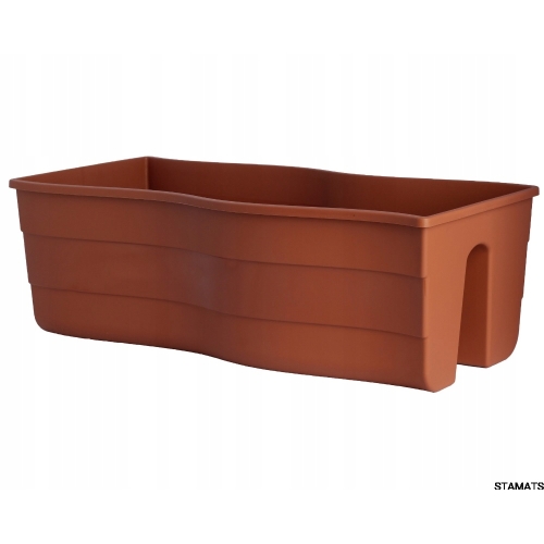 SKRZYNIA BALUSTRADOWA FALA 60cm terakota VERDENIA