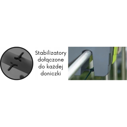 SKRZYNIA BALUSTRADOWA FALA 60cm terakota VERDENIA