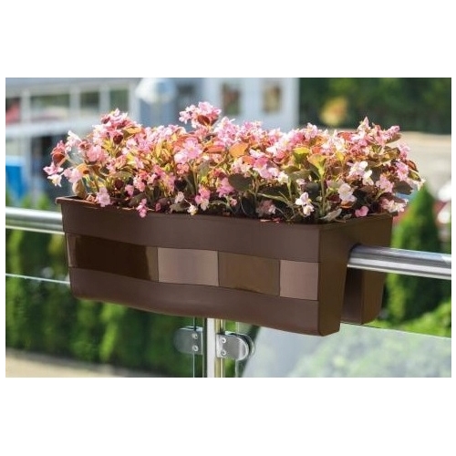 SKRZYNIA BALUSTRADOWA FALA 60cm terakota VERDENIA