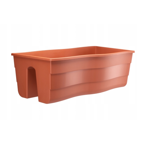 SKRZYNIA BALUSTRADOWA FALA 60cm terakota VERDENIA