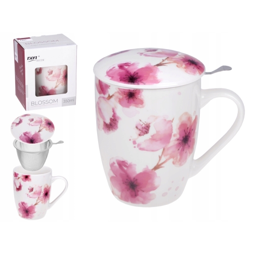 KUBEK Z ZAPARZACZEM BLOSSOM RAVI 350ml