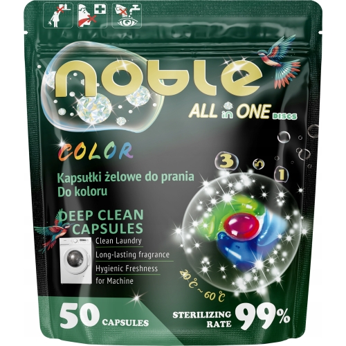 NOBLE COLOR ALL IN ONE KAPSUŁKI DO PRANIA 50szt