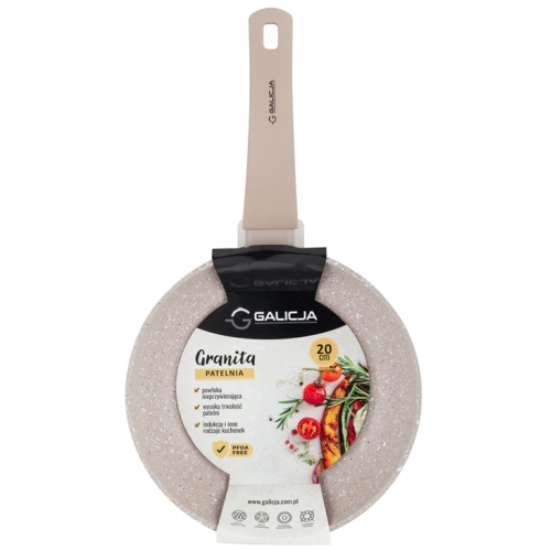 PATELNIA GRANITA INDUKCJA GALICJA 20cm non-stick 20699