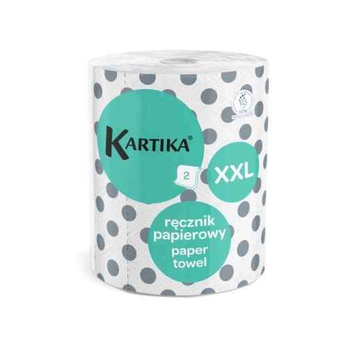 RĘCZNIKI PAPIEROWE KARTIKA ZESTAW 4szt GIGA ROLKI DEKOR II GATUNEK