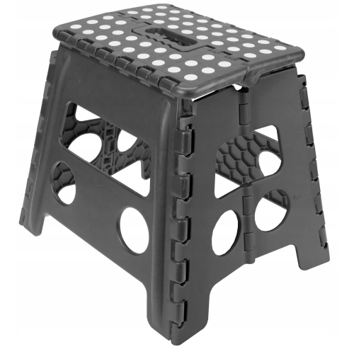 STOŁEK TABORET SKŁADANY ALEX GRAFIT RAVI 32cm