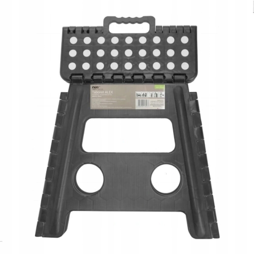 STOŁEK TABORET SKŁADANY ALEX GRAFIT RAVI 32cm