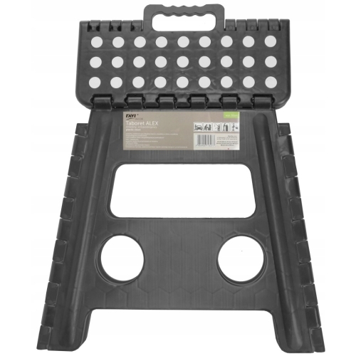 STOŁEK TABORET SKŁADANY ALEX GRAFIT RAVI 32cm