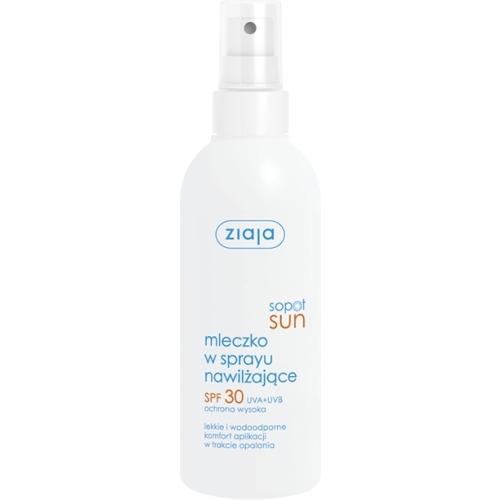 ZIAJA SOPOT SUN MLECZKO NAWILŻAJĄCE spray SPF30 170ml