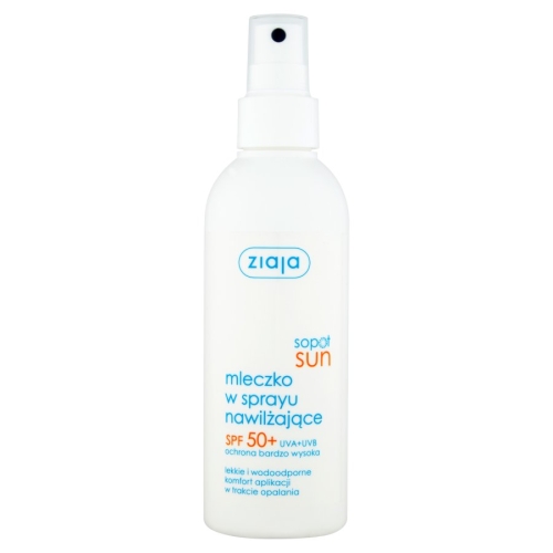ZIAJA SOPOT SUN MLECZKO NAWILŻAJĄCE spray SPF50+ 170ml