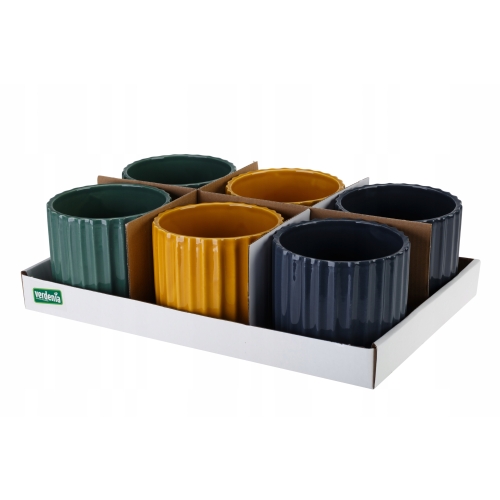 OSŁONKA DONICZKA CERAMICZNA VERDENIA 12cm 26752 ZIELONA