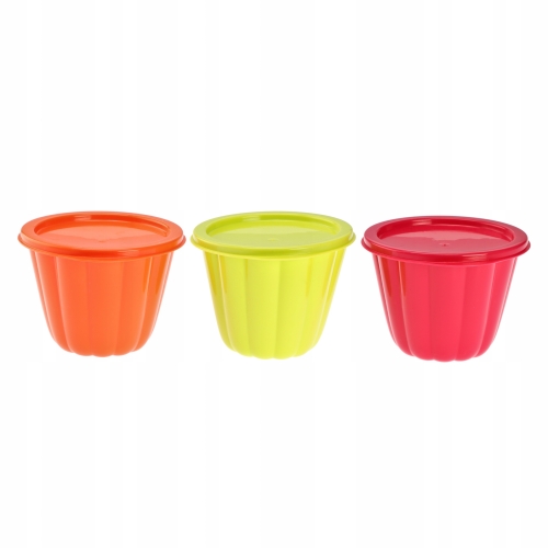 FOREMKI DO DESERÓW GALARETEK KOMPLET 3szt 200ml 7465