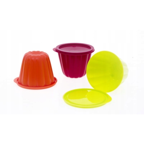 FOREMKI DO DESERÓW GALARETEK KOMPLET 3szt 200ml 7465
