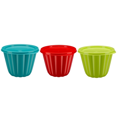 FOREMKI DO DESERÓW GALARETEK KOMPLET 3szt 200ml 7465