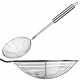 SZUMÓWKA ŁYŻKA CEDZAKOWA PRACTICO TOOLS nierdzewna 13cm 20672