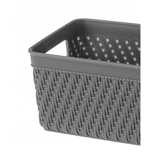 KOSZYK ORGANIZER LUIS 24x10,4x7,2cm 29647 szary ciemny