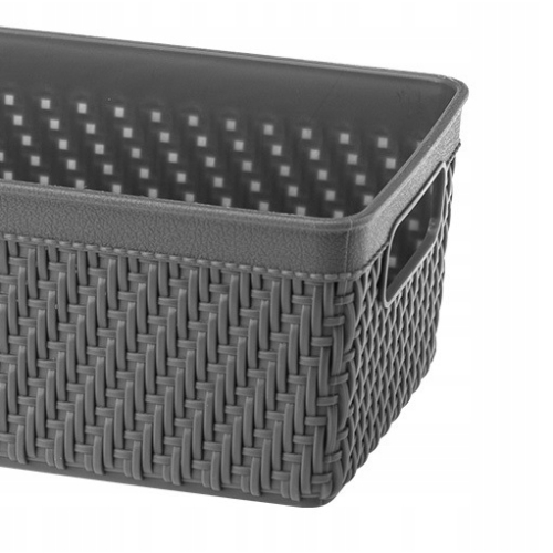 KOSZYK ORGANIZER LUIS 24x10,4x7,2cm 29647 szary ciemny