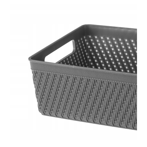 KOSZYK ORGANIZER LUIS 23,2x17,2x7,8cm 29650 szary ciemny