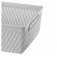 KOSZYK ORGANIZER LUIS 23,2x17,2x7,8cm 29650 szary jasny