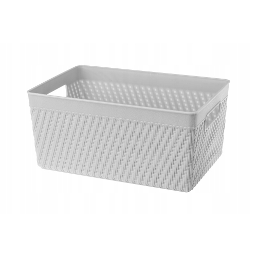KOSZYK ORGANIZER LUIS 25,5x17x12cm 29656 szary jasny