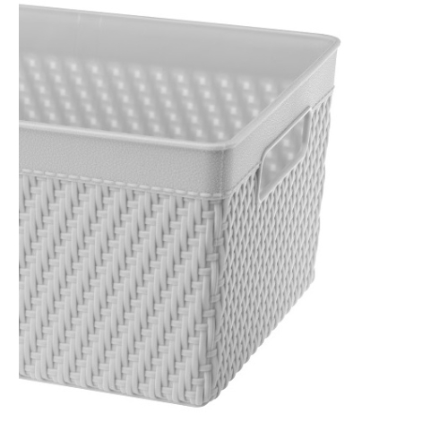 KOSZYK ORGANIZER LUIS 25,5x17x12cm 29656 szary jasny