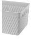 KOSZYK ORGANIZER LUIS 25,5x17x12cm 29656 szary jasny