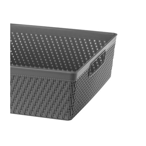 KOSZYK ORGANIZER LUIS 33,5x25x8,8cm 29653 szary ciemny