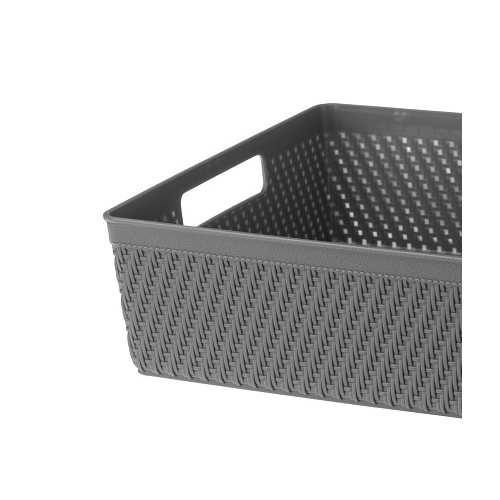 KOSZYK ORGANIZER LUIS 33,5x25x8,8cm 29653 szary ciemny