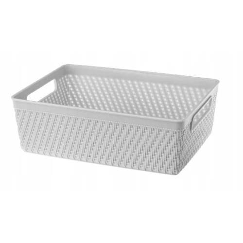 KOSZYK ORGANIZER LUIS 32,5x25x8,8cm 29653 szary jasny