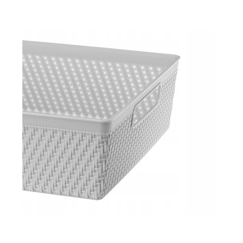 KOSZYK ORGANIZER LUIS 32,5x25x8,8cm 29653 szary jasny