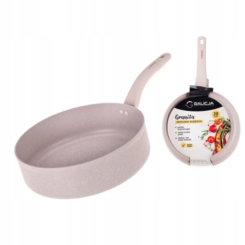 PATELNIA GRANITA INDUKCJA GALICJA GŁĘBOKA 28cm non-stick 24000