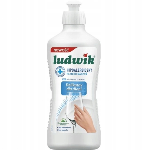 LUDWIK HIPOALERGICZNY PŁYN DO NACZYŃ 900g