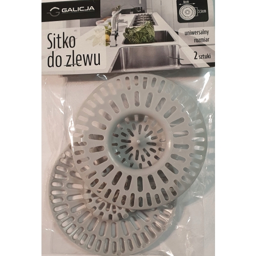 KOMPLET SITEK PLASTIKOWYCH DO ZLEWU 2szt 0605