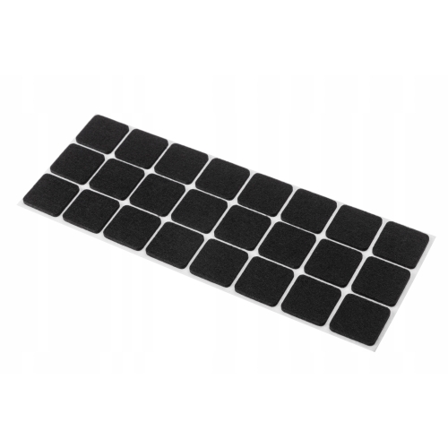 PODKŁADKI FILCOWE KWADRATOWE GALICJA 28x28mm 24szt 29935 czarne