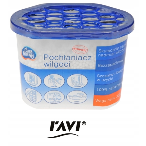 POCHŁANIACZ WILGOCI BEZZAPACHOWY RAVI 300g 01983
