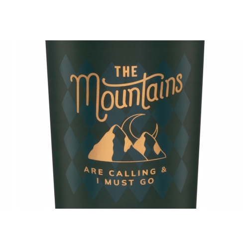 KUBEK TERMICZNY TERMOS BIDON MOUNTAINS 23089 350ml ZIELONY