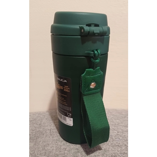 KUBEK TERMICZNY TERMOS BIDON MOUNTAINS 23089 350ml ZIELONY