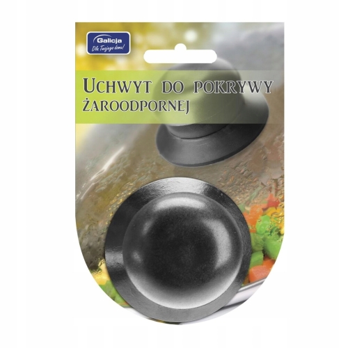 UCHWYT DO POKRYWY SZKLANEJ ŻAROODPORNEJ GALICJA 2782 CZARNY