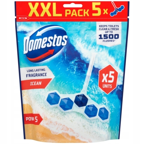 DOMESTOS AROMA LUX WC KOSZYK ZAWIESZKA OCEAN 5x50g