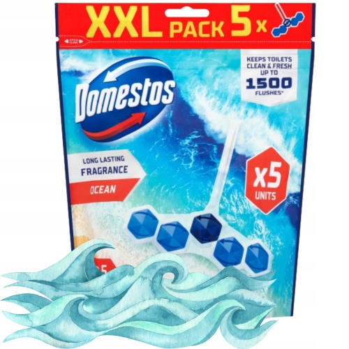 DOMESTOS AROMA LUX WC KOSZYK ZAWIESZKA OCEAN 5x50g