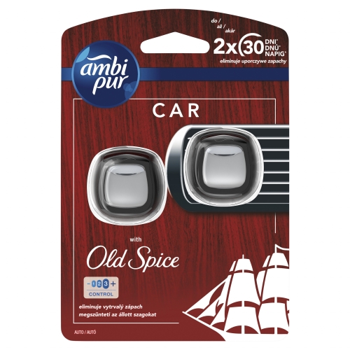 AMBI PUR CAR ODŚWIEŻACZ SAMOCHODOWY OLD SPICE 2x2ml